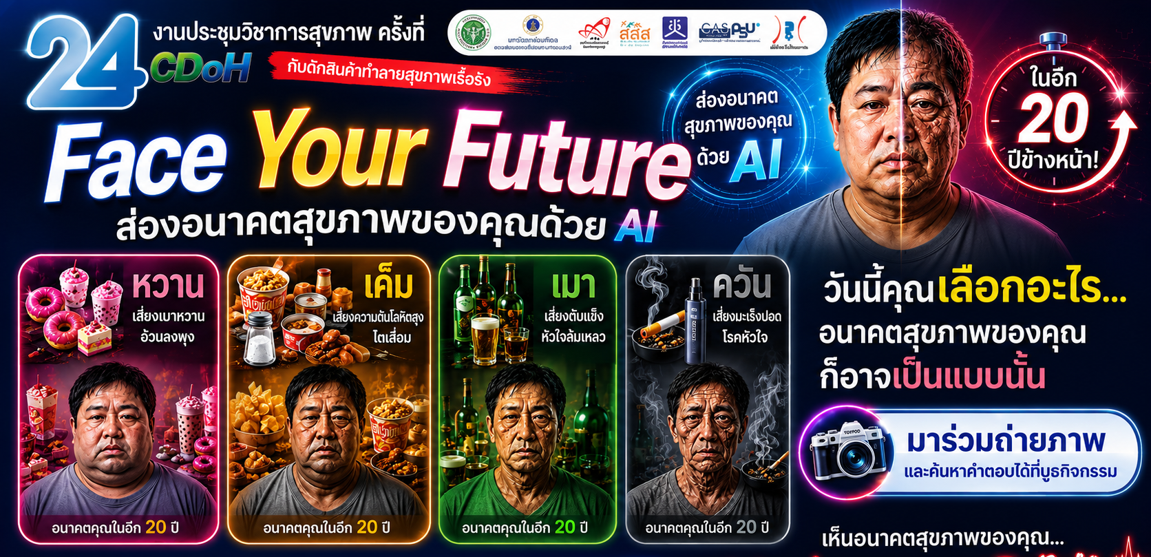เชิญร่วม กิจกรรม Face Your Future : ส่องอนาคตสุขภาพของคุณด้วย AI